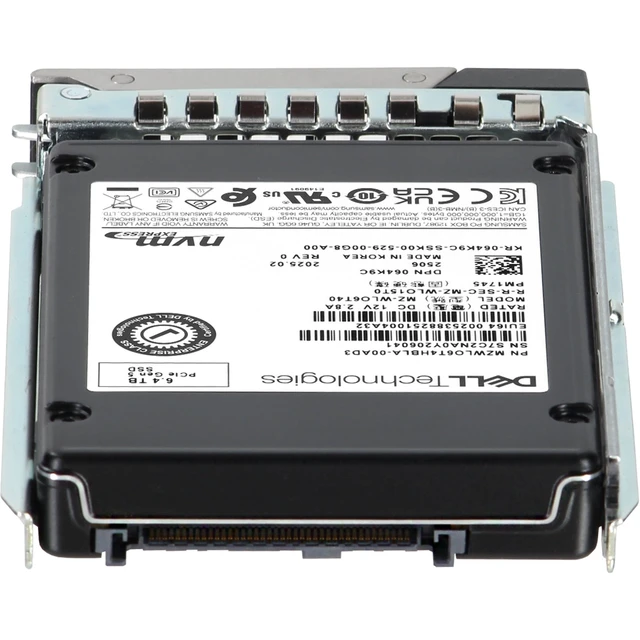 Alt view image 4 of 5 - 64K9C-CD1 Dell 6.4TB Enterprise NVMe Gen4 MU TLC 2.5 SSD PM1745