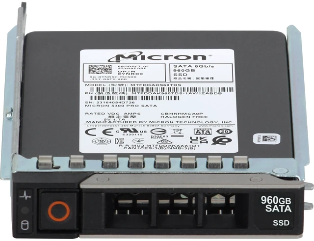 Alt view image 2 of 5 - YNRXC-CDN Dell 960GB 6Gbps SATA RI TLC 7mm 2.5 SSD 5300 Pro for Workstations