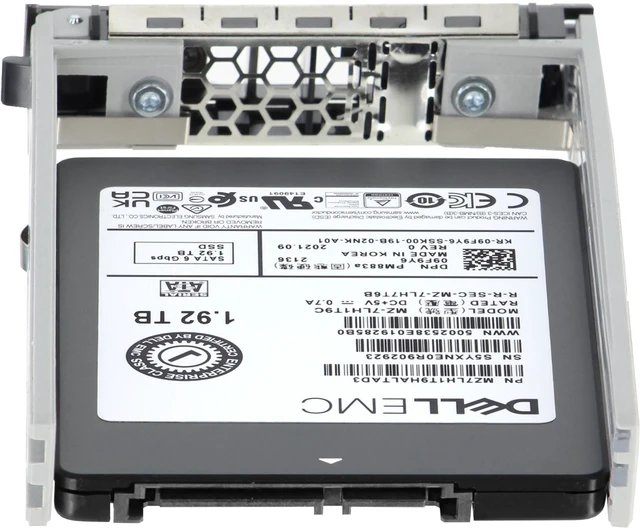 Alt view image 4 of 5 - 9F9Y6-CD2 Dell 1.92TB 6Gbps SATA RI TLC 2.5 SSD PM883a