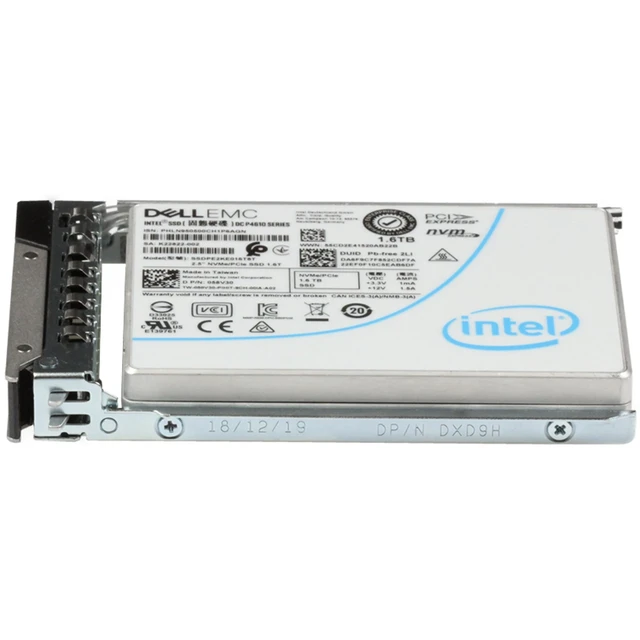 Alt view image 3 of 5 - 58V30-CP1 Dell 1.6TB NVMe Gen3 MU TLC 2.5 SSD P4610 CPO