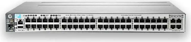 Main image of HPE 3800-48G-4SFP+ 48P 1GbE 4P 10GbE SFP+ Switch J9576A