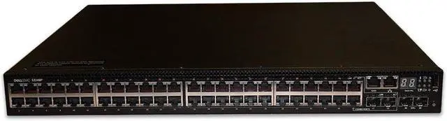 Alt view image 2 of 6 - Dell Networking S3148P 48P 1GbE PoE+ 2P SFP+ Switch