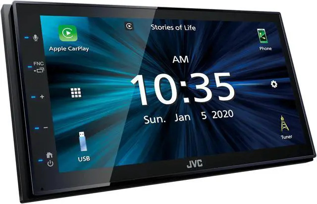 Alt view image 4 of 20 - JVC KWM560 6.8 inch Shallow Chassis Digital Media Receiver