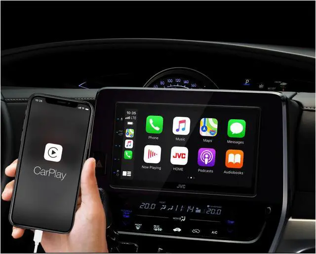 Alt view image 5 of 20 - JVC KWM560 6.8 inch Shallow Chassis Digital Media Receiver