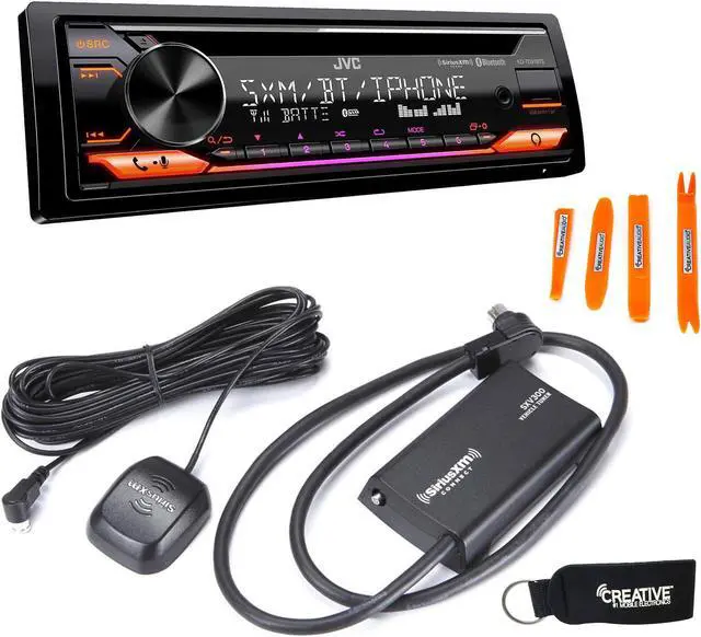 Main image of JVC KD-TD91BTS - CD Receiver w/ Bluetooth, USB, Amazon Alexa + Included SirusXM SXV300 Satellite Radio Tuner