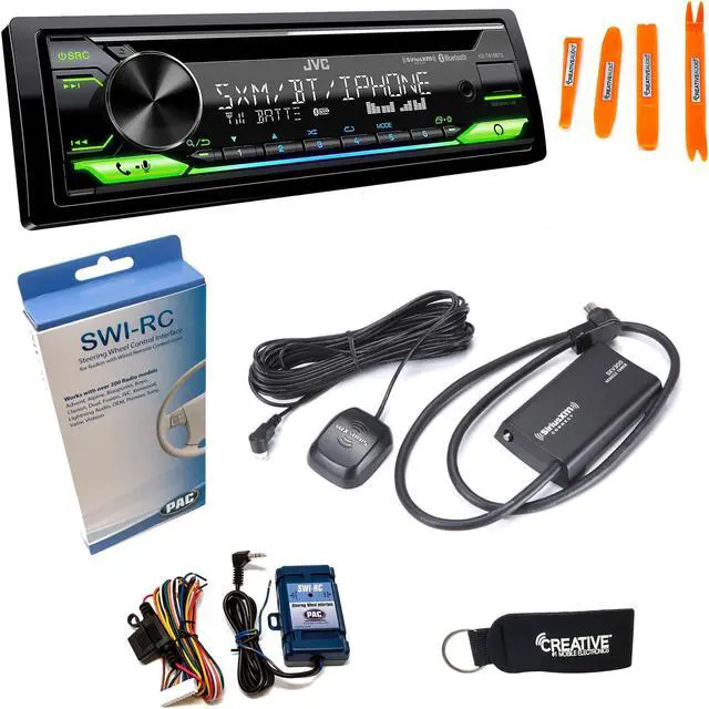 Main image of JVC KD-T910BTS - CD Receiver w/ Bluetooth, USB, Amazon Alexa + SirusXM Radio Tuner & Swi-RC Control Interface