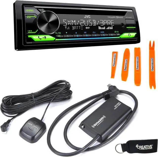 Main image of JVC KD-T915BTS - CD, Bluetooth, Dual USB, AUX, Amazon Alexa + Included SirusXM SXV300 Satellite Radio Tuner