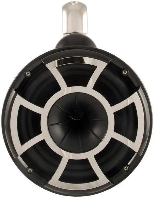 Alt view image 3 of 4 - Wet Sounds Two Pairs of Black REV 10 Fixed Clamp Tower Speakers with Wet Sounds Suitz speaker Covers & SDX2 Amplifier