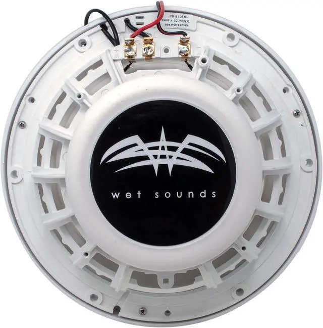 Alt view image 4 of 4 - Wet Sounds - Two Pairs Of RECON8-XWW-RGB White LED 8" Speakers And A Kicker KXMA400.4 Marine Amplifier