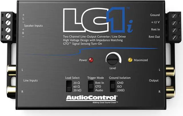 Alt view image 4 of 4 - Stinger SS600XS 8GA Copper 600W Amplifier Wiring Kit with AudioControl LC1i 2-Channel Line Output Converter/Line Driver