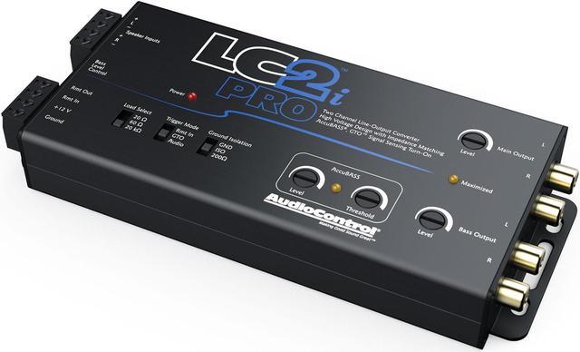 Alt view image 12 of 19 - AudioControl LC2i PRO 2-Channel Line Output Converter with Impedance Matching, AccuBASS, GTO, Audio Signal Sense, 12V Turn-On and ACR-1 Dash Remote Subwoofer Control