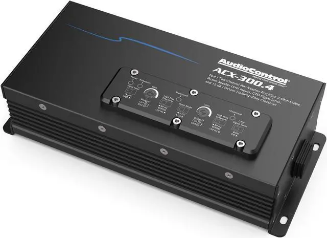 Alt view image 8 of 20 - AudioControl ACX-300.4 Powersports/Marine 4-Channel Amplifier, 50 Watts RMS x 4