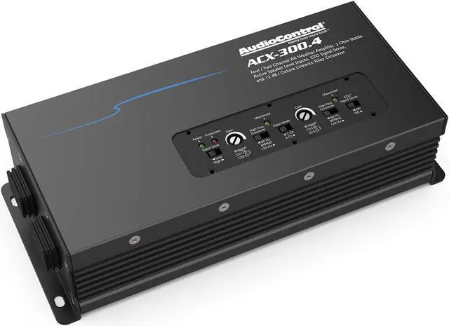 Alt view image 10 of 20 - AudioControl ACX-300.4 Powersports/Marine 4-Channel Amplifier, 50 Watts RMS x 4