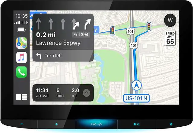 Alt view image 2 of 4 - JVC KW-Z1000W 10.1" HD Receiver with Bluetooth, Wireless Android Auto & Wireless Apple CarPlay, Includes KS-GC10Q Qi Wireless Charging and SXV300v1 Satellite Tuner