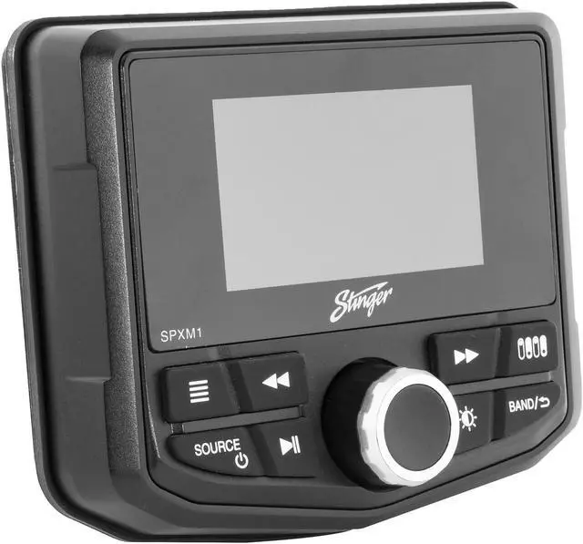 Alt view image 3 of 4 - Stinger SPXM1 Marine/Powersports Media Player with SPXSH440 100 Amp Switch Hub and Black Universal Dash Panel
