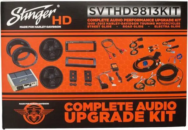 Alt view image 3 of 8 - Stinger SVTHD9813KIT Plug & Play Speaker/Amp Kit for Harley