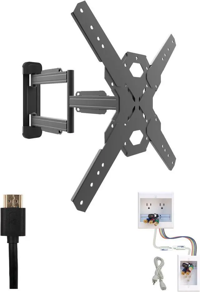 Main image of Kanto PS300 Tv Mounting package W/ DUAL outlet thru wall power kit And HDMI Cable