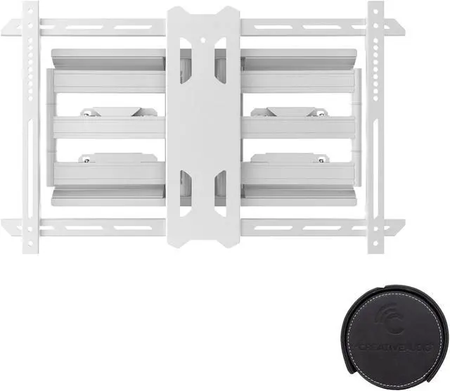 Alt view image 2 of 4 - Kanto PDX650W Tv Mounting package W/ DUAL outlet thru wall power kit And HDMI Cable