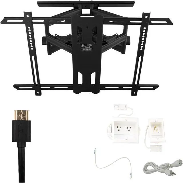 Main image of Kanto PDX650 Tv Mounting package W/ DUAL outlet thru wall power kit And HDMI Cable