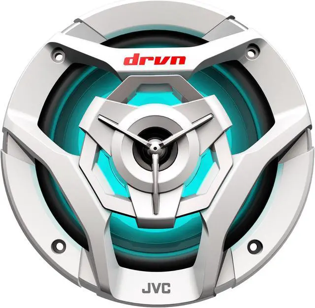 Alt view image 2 of 8 - JVC CS-DR621MWL 6.5inch 2-Way Coaxial Speakers With RGB LED Illumination / Water Resistant (IPX5) / UV Resistant Woofers / Peak Power 260W / RMS Power 75W