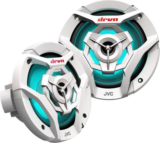 Main image of JVC CS-DR621MWL 6.5inch 2-Way Coaxial Speakers With RGB LED Illumination / Water Resistant (IPX5) / UV Resistant Woofers / Peak Power 260W / RMS Power 75W