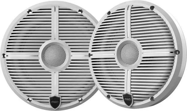Alt view image 2 of 4 - Wet Sounds RECON 6-XWW 6.5" White Grill Marine Speakers with RG4-F65U Ranger XP1000 2018 and up Front Speaker Pods