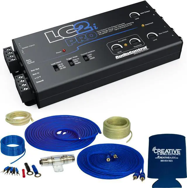 Main image of Stinger SS600XS 8GA Copper 600W Complete Amplifier Wiring Kit with AudioControl LC2i-PRO 2-channel line output converter
