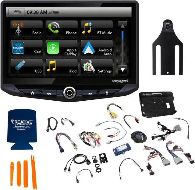 Main image of Stinger 2011-18 Wrangler JK Heigh10 10" In-dash Infotainment System with SR-JK11H Wrangler Flush-Mount Dash Kit and PCAM-JP Back Up Camera