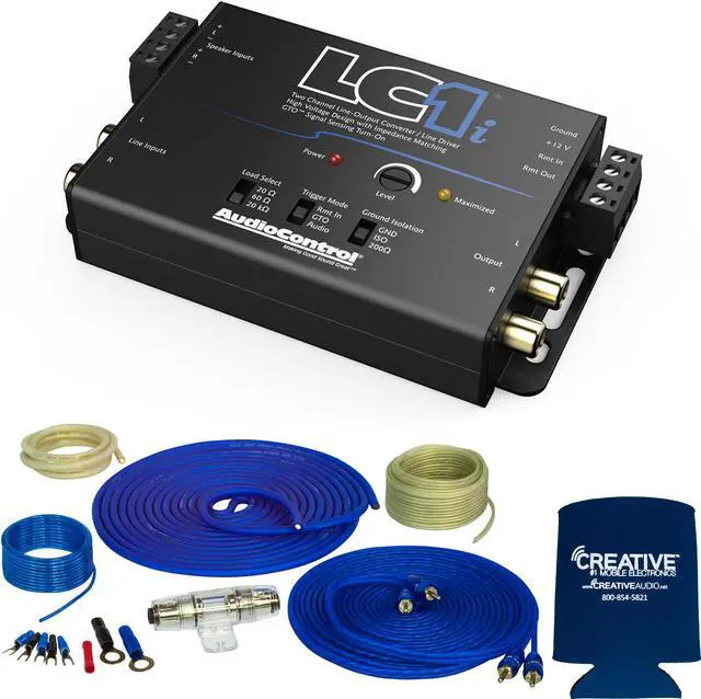 Main image of Stinger SS600XS 8GA Copper 600W Amplifier Wiring Kit with AudioControl LC1i 2-Channel Line Output Converter/Line Driver