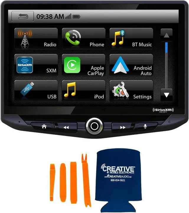 Alt view image 2 of 4 - Stinger Heigh10 10" In-dash Infotainment System with SR-TAC16H Flush-Mount Dash Kit compatible with 16-21 Toyota Tacoma