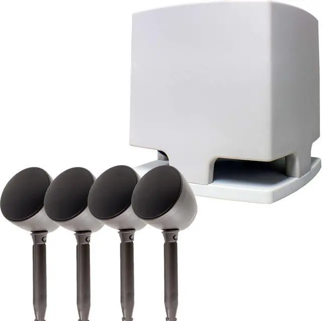Main image of Current Audio CA-LZ100 UltraScape series 8" Tan Hardscape Subwoofer and 4 Landscape Satellite Speakers Package