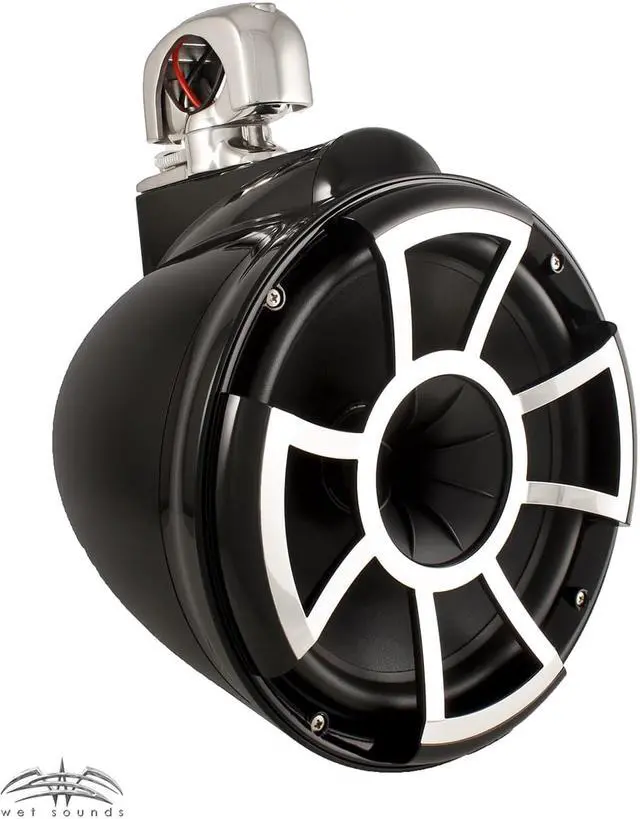 Alt view image 3 of 4 - Wet Sounds for Mastercraft 2007 & Up - REV10 10" Black Swivel Tower Speakers & Mastercraft Tower Adapters