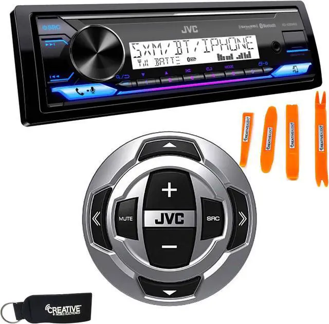 Main image of JVC KD-X38MBS Marine Digital Receiver W/ BT, USB, XM Ready + RM-RK62M Wired Marine Remote Control