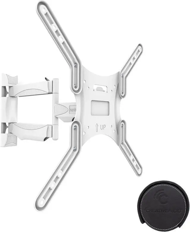 Alt view image 2 of 4 - Kanto M300W Tv Mounting package W/ DUAL outlet thru wall power kit And HDMI Cable