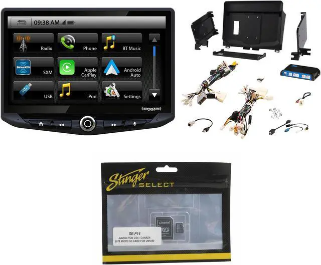 Main image of Stinger Heigh10 10" In-dash Infotainment System compatible with Apple CarPlay & Android Auto, Includes Navigation Card & Installation Kit compatible with 2014-21 Tundra