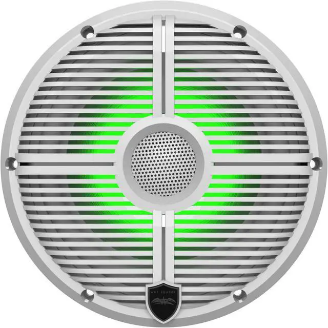 Alt view image 4 of 4 - Wet Sounds RECON 6 XW-W RGB LED Recon Series 6.5" 60-Watt RMS Coaxial Speakers With White XW Grilles (Pair)