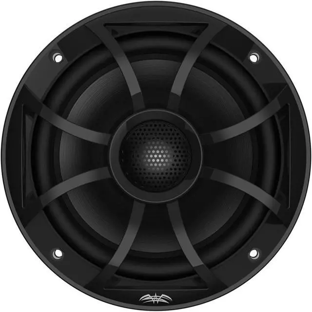 Alt view image 3 of 4 - Wet Sounds WS-MC-2 Marine Radio with 2 Pairs Wet Sounds RECON 6-BG Recon Series 6.5" Coaxial speakers With Black XS Grille And Cone (Pair)