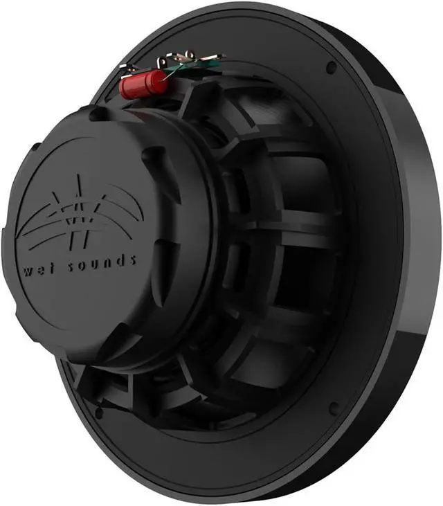Alt view image 4 of 4 - Wet Sounds WS-MC-2 Marine Radio with 2 Pairs Wet Sounds RECON 6-BG Recon Series 6.5" Coaxial speakers With Black XS Grille And Cone (Pair)