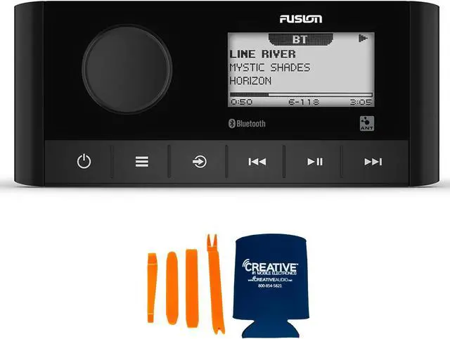 Alt view image 2 of 4 - Fusion MS-RA60 Marine Stereo With 1 Pair of Wet Sounds RECON6-BG-RGB 6.5" Black Grill Marine Speakers with RGB Lighting