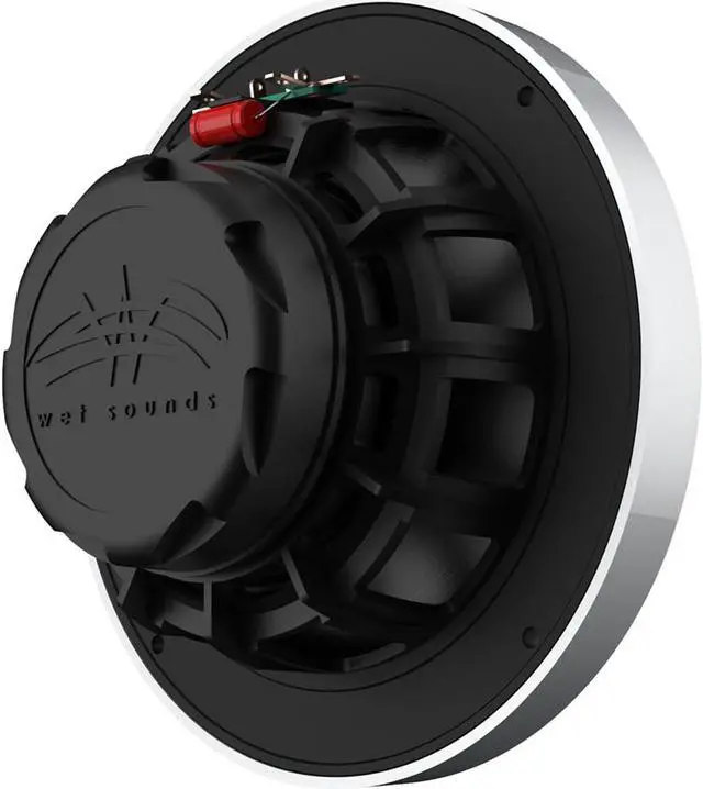 Alt view image 4 of 4 - Wet Sounds WS-MC-2 Marine Radio with 2 Pairs Wet Sounds RECON 6-S Recon Series 6.5" 60-Watt RMS Coaxial Speakers With Silver XS Grille And Cone (Pair)