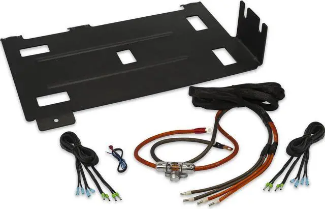 Alt view image 4 of 4 - Polaris RZR 2014-2018 - Universal 2/4 Channel Amplifier Installation Kit with Gauge Dash Kit