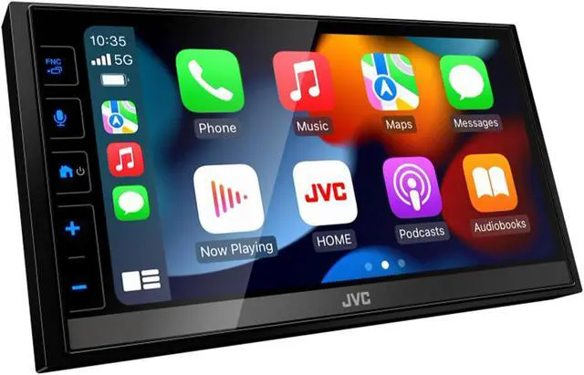Alt view image 15 of 20 - JVC KW-M785BW Wireless Apple CarPlay Android Auto Digital Media Player, Double Din, 6.8 Inch LCD Touchscreen, AM/FM, Bluetooth, USB Port, iDatalink Maestro, SiriusXM, Class D Amp, Car Radio