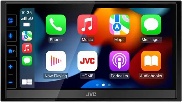 Alt view image 17 of 20 - JVC KW-M785BW Wireless Apple CarPlay Android Auto Digital Media Player, Double Din, 6.8 Inch LCD Touchscreen, AM/FM, Bluetooth, USB Port, iDatalink Maestro, SiriusXM, Class D Amp, Car Radio
