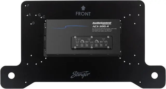 Alt view image 3 of 4 - Stinger JLUAMPBRKTD Drivers Side Under Seat Amplifier Bracket with STXKJW8 Underseat Amplifier 8-Gauge Wiring Kit Compatible with 2018-2022 Wrangler JL & 2020-2022 Gladiator JT