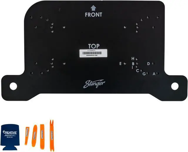 Alt view image 4 of 4 - Stinger JLUAMPBRKTD Drivers Side Under Seat Amplifier Bracket with STXKJW8 Underseat Amplifier 8-Gauge Wiring Kit Compatible with 2018-2022 Wrangler JL & 2020-2022 Gladiator JT