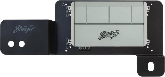 Alt view image 4 of 4 - Stinger BRCOAMPBRKTD Amp Bracket - Driver Side With STXKBR8 Underseat Amplifier 8-gauge Wiring Kit Compatible With Ford Bronco