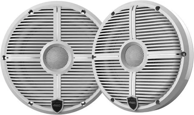 Alt view image 2 of 4 - Wet Sounds WS-MC-2 Marine Radio with 2 Pairs Wet Sounds RECON 6 XW-W Recon Series 6.5" 60-Watt RMS Coaxial Speakers With White XW Grilles (Pair)