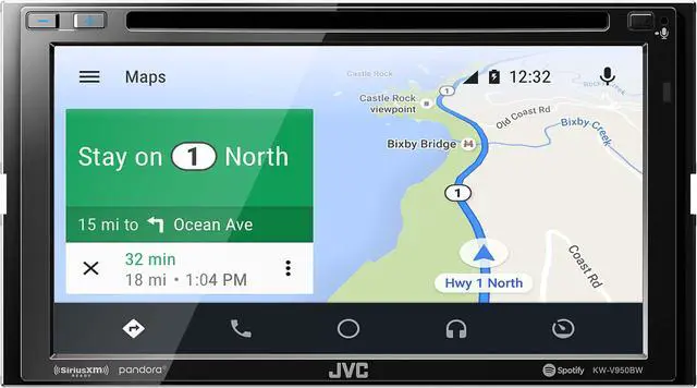 Alt view image 4 of 4 - JVC Bundle - JVC KW-V950BW 6.8" Apple CarPlay/Android Auto MultiMedia Receiver with Dash Kit, Wiring Harness and Antenna Adapter, Compatible with Jeep Wrangler, 97-02