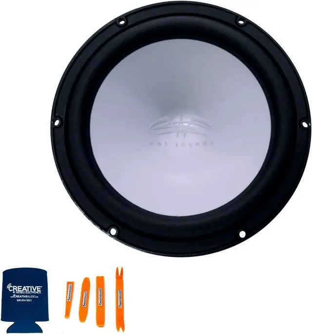 Alt view image 2 of 4 - Wet Sounds REVO 10 FA S4-B BLACK 10" Woofer 4-Ohm, REVO 10SW-BGRILL 10" Subwoofer Grill with RGB LED kit