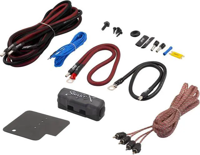 Alt view image 4 of 4 - Stinger JKUAMPBRKTP Passenger Side Under Seat Amplifier Bracket with STXKJW8 Underseat Amplifier 8-Gauge Wiring Kit Compatible with Wrangler JKU Unlimited (4-Door) Models 2011-2018